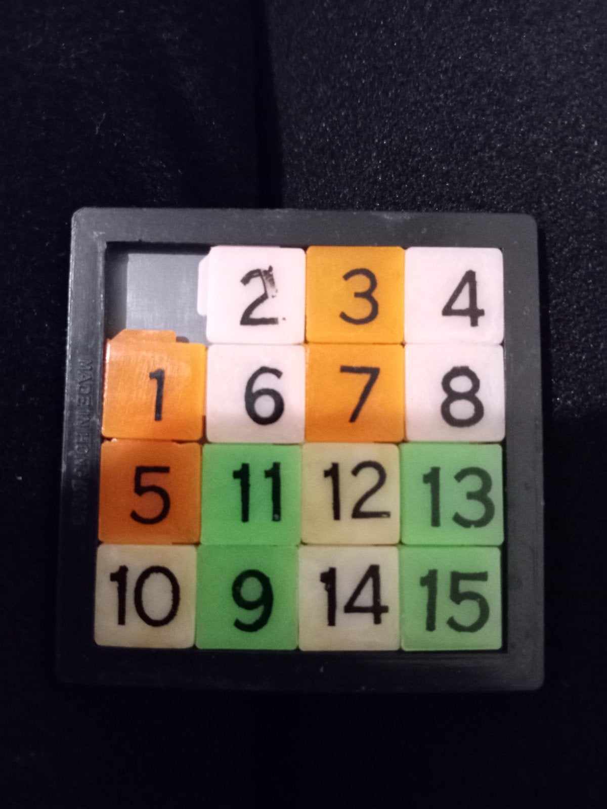 15 schuifpuzzel spel, Ophalen