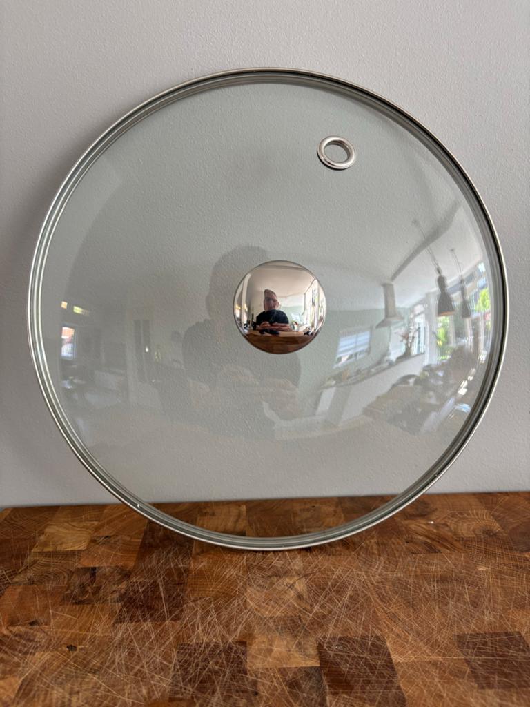 NIEUWE Glazen deksel voor brouwketel 30 liter (34,5/36 cm), Ophalen of Verzenden, Nieuw