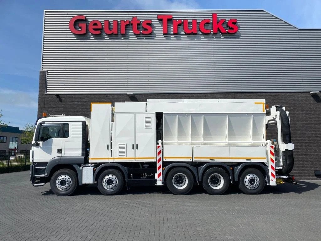 MAN TGS 35.440 10X4-6 BL TRIDEM RSP SAUGBAGGER/SUCTIONEXAVAT, Euro 5, Standkachel, MAN, Wit