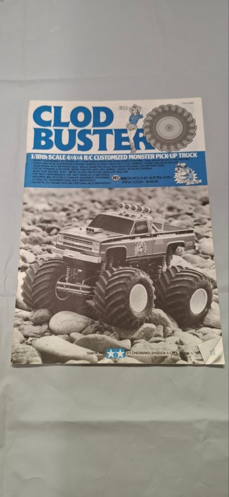 Originele Tamiya Clod Buster Handleiding (Item 58065), Hobby en Vrije tijd, Gebruikt, Ophalen of Verzenden, Tamiya, Groter dan 1:32