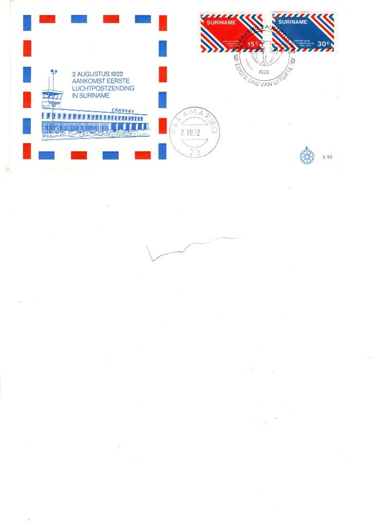 FDC Suriname (27 stuks), Ophalen of Verzenden, Onbeschreven, Nederland
