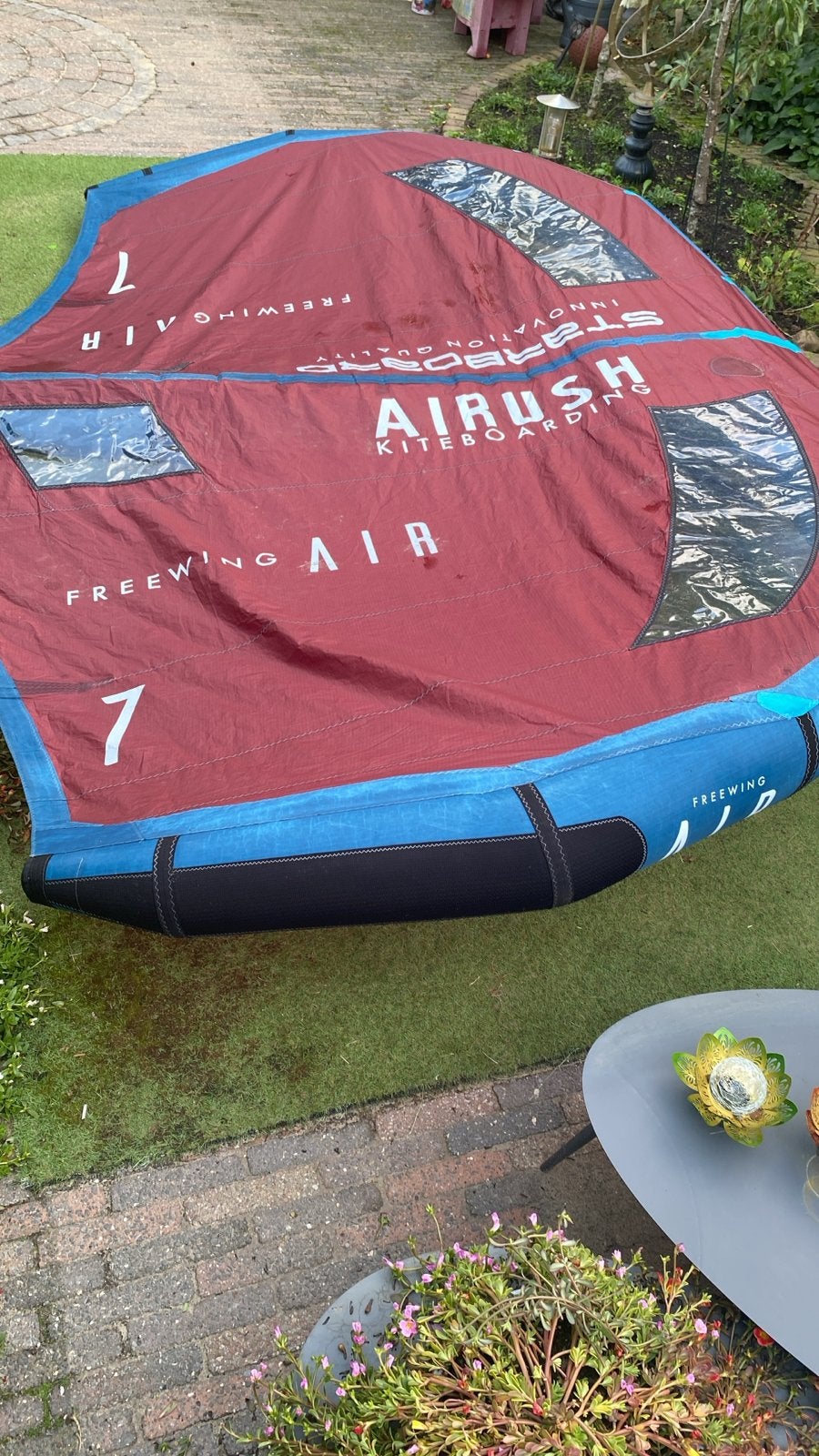 Starboard Airush FreeWing Air 7.0 m2 Wingfoil Wing, Ophalen of Verzenden, Gebruikt