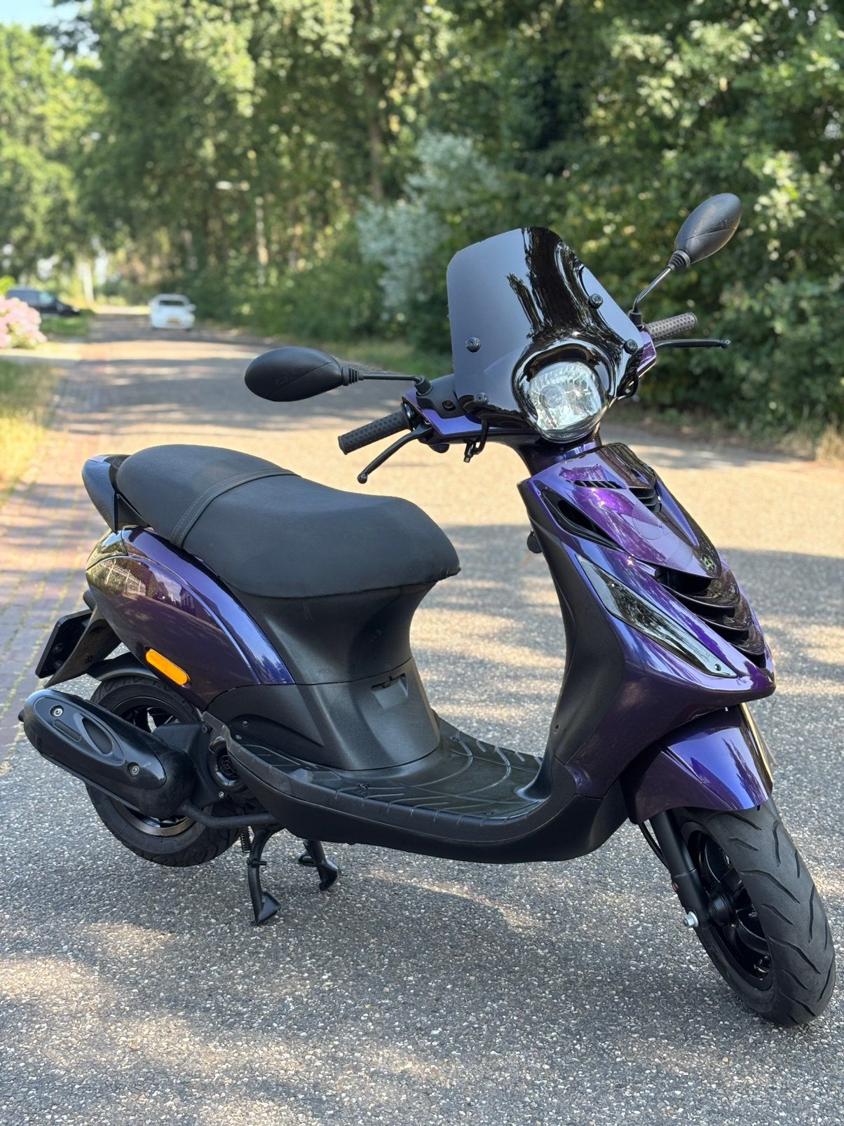 ✅ Zeer Nette Piaggio Zip Sp Brom 2016 4T PURPLE/BLUE! ✅, Fietsen en Brommers, Scooters | Piaggio, Zo goed als nieuw, Zip, Benzine