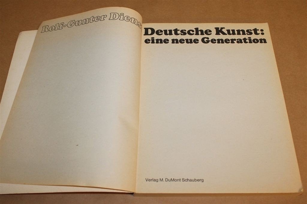 Deutsche Kunst — Nieuwe Generatie Duitse Kunstenaars 1970, Ophalen of Verzenden, Gelezen