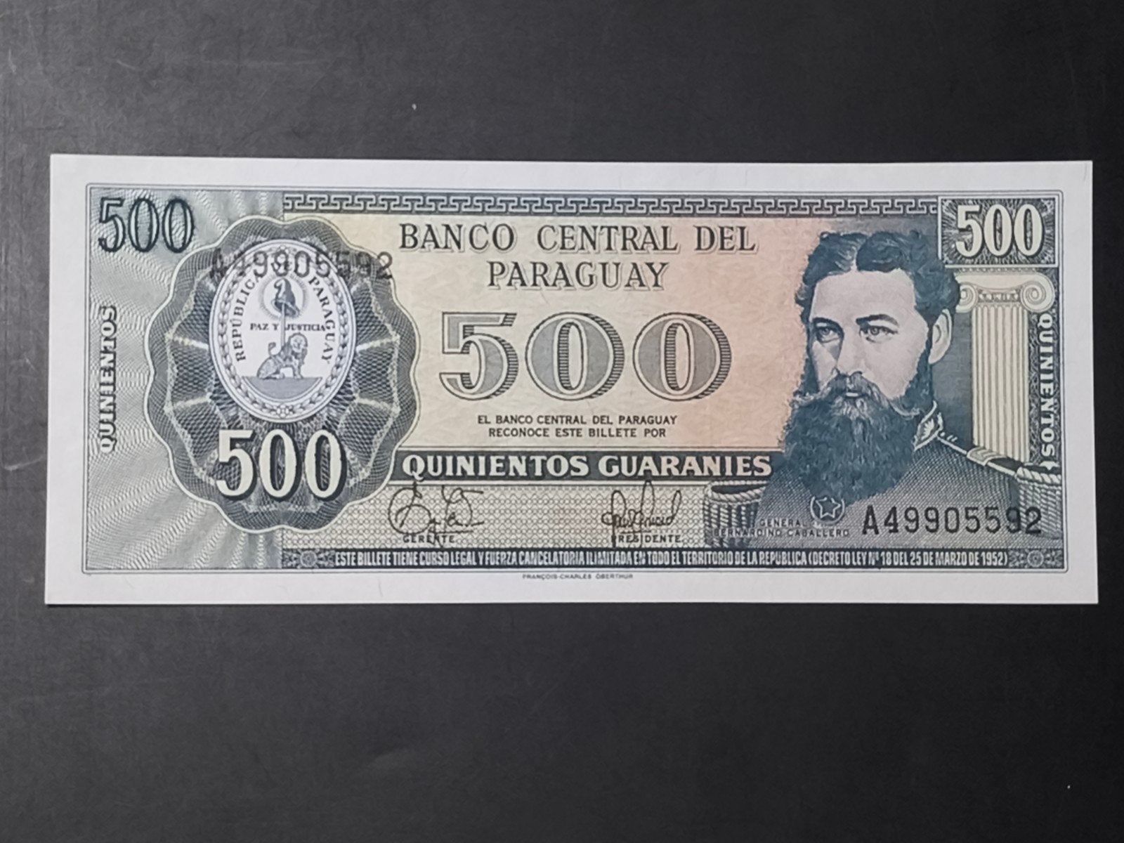 Paraguay 500 guaranies 1995 UNC, Ophalen of Verzenden, Zuid-Amerika