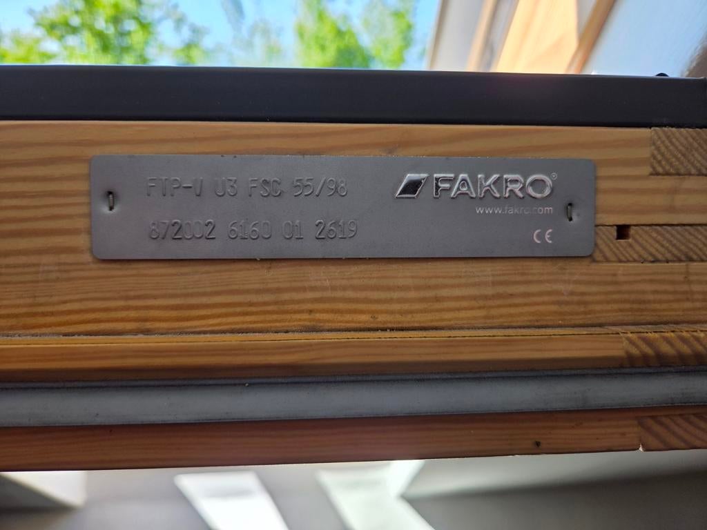 Fakro Dakraam FTP-V U3 met jaloezie, Ophalen, Gebruikt, Minder dan 80 cm, 80 tot 120 cm