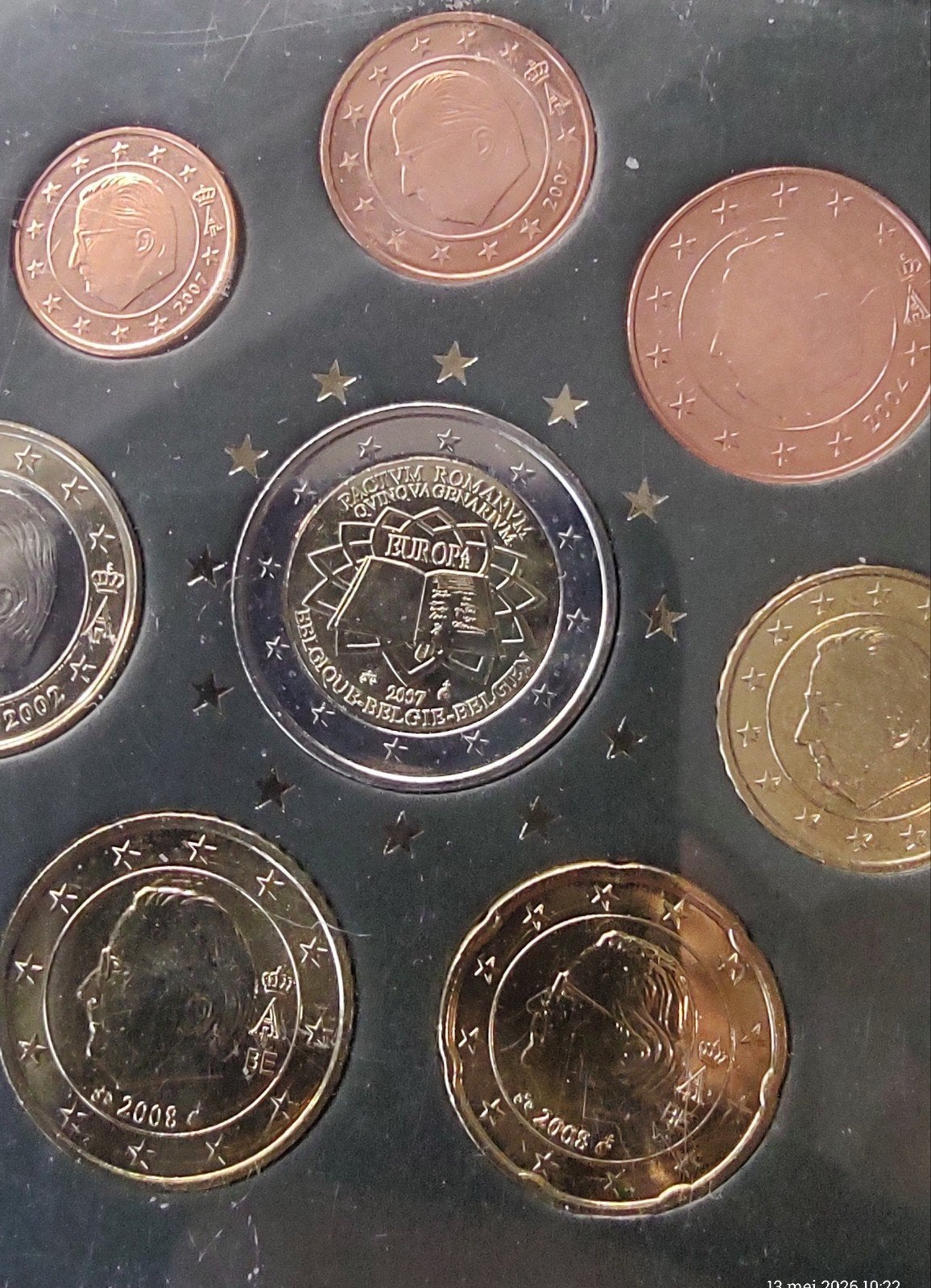 Belgische Euro Muntenset 2007-2008, Postzegels en Munten, Munten | Europa | Euromunten, Ophalen of Verzenden, België, Overige waardes