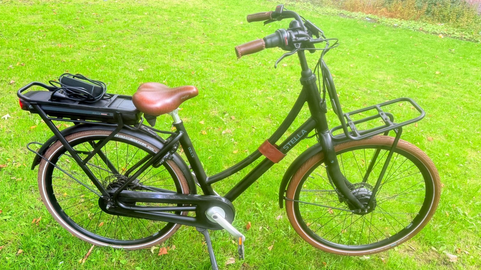 Mooie goede unisex transportfiets E-bike Stella Dolce 52cm, Ophalen, Gebruikt, 50 tot 53 cm, Handrem