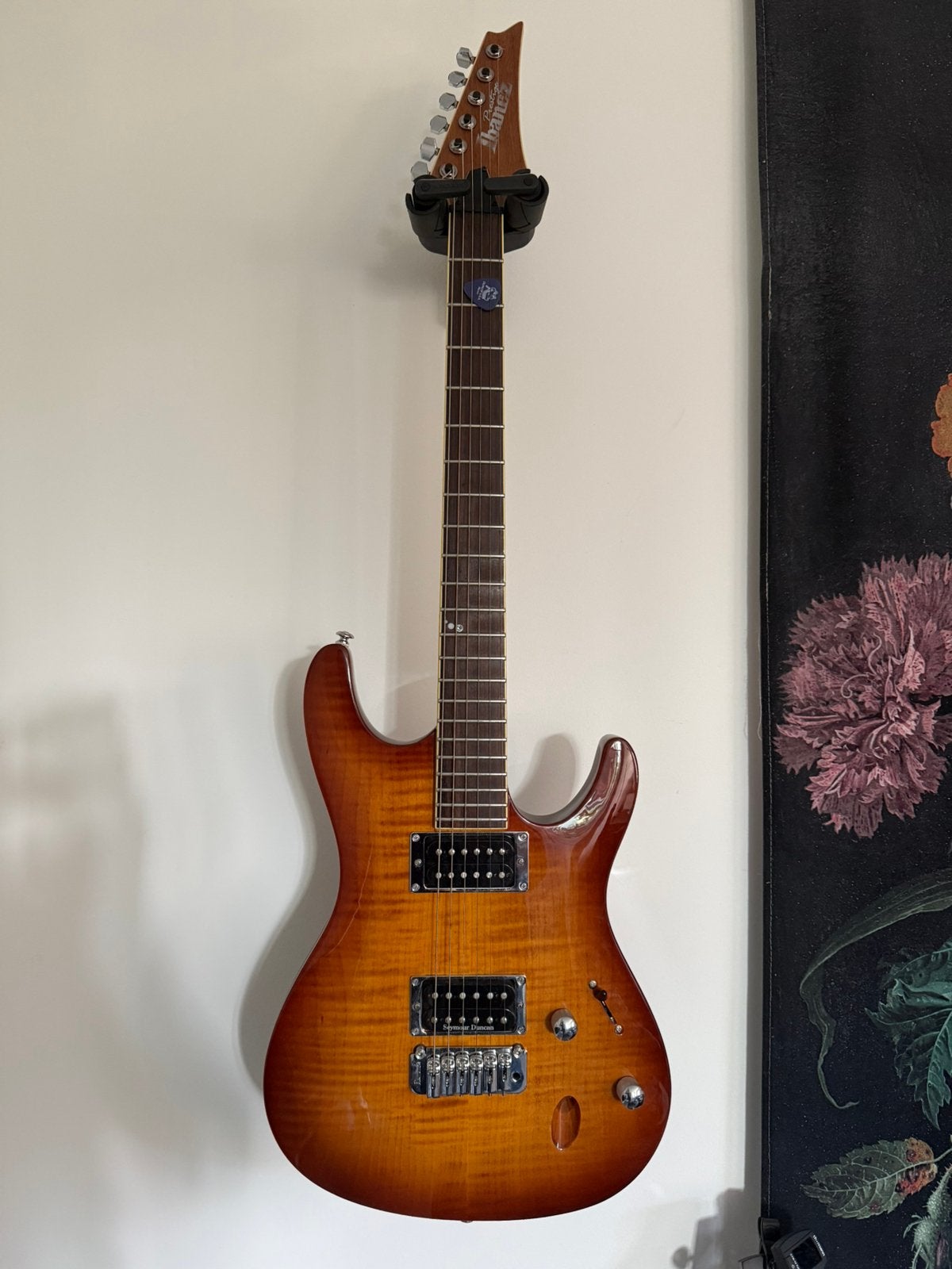 Ibanez SA2020FM Prestige – Seymour Duncan – incl. koffer, Ophalen, Gebruikt, Solid body, Ibanez