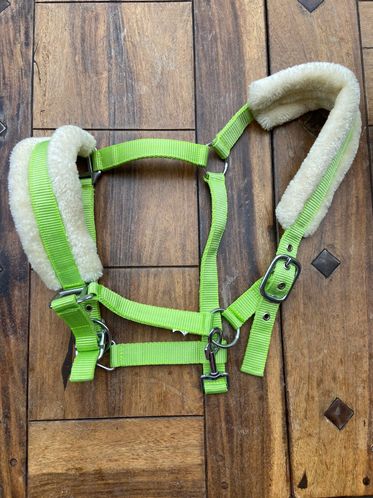 Halster epplejack glamour groen pony, Recreatie, Nieuw, Groen, Verstelbaar
