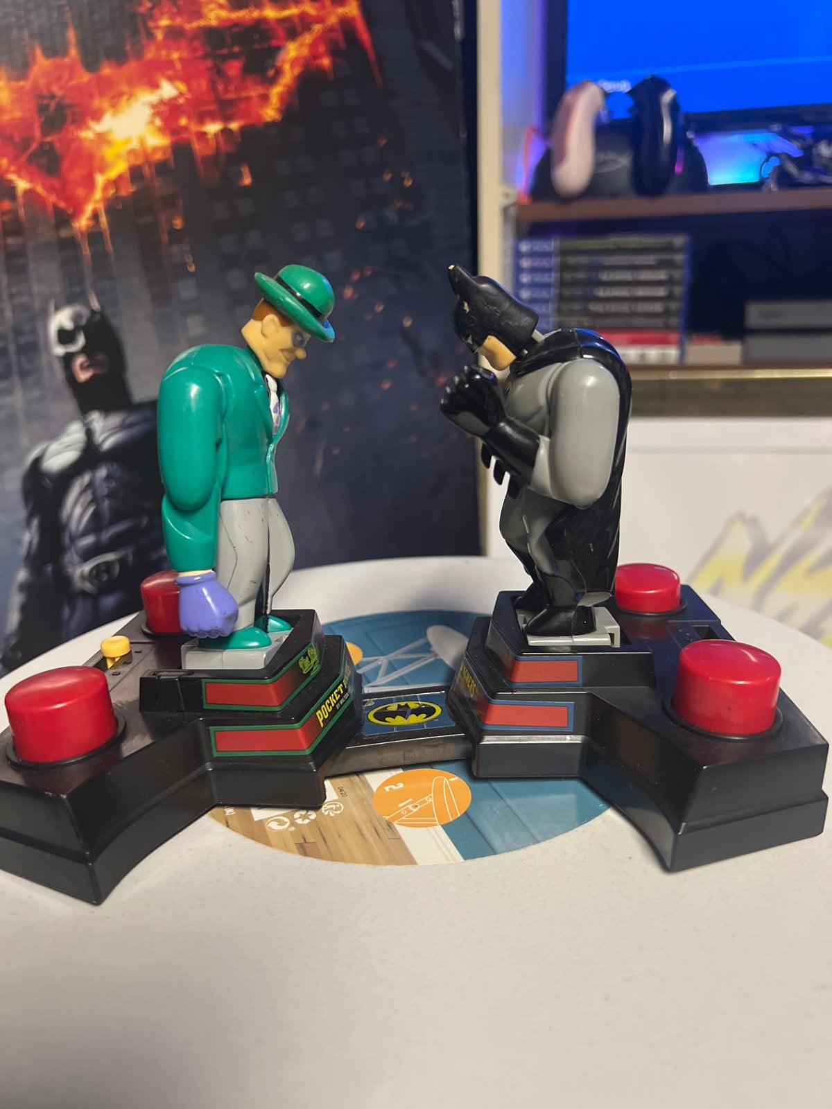 Batman vs Riddler Boksspel - Handje Batman defect, Ophalen of Verzenden, Gebruikt