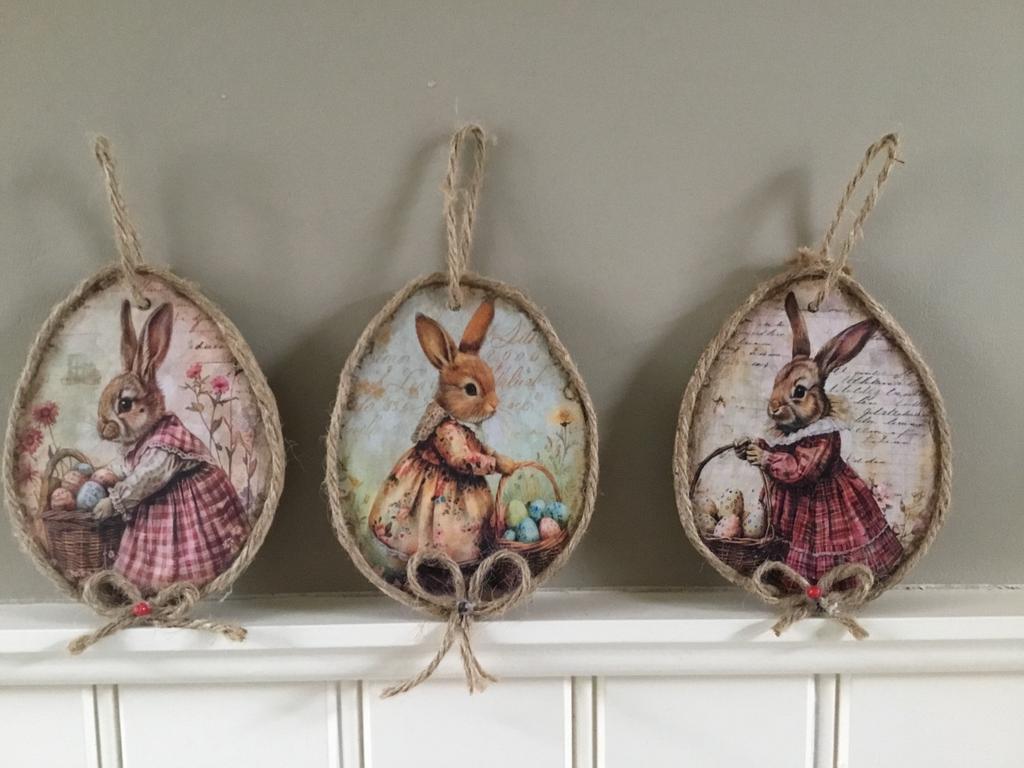 Paasdecoratie/paasdecoraties/3 stuks €7,50, Ophalen of Verzenden, Zo goed als nieuw