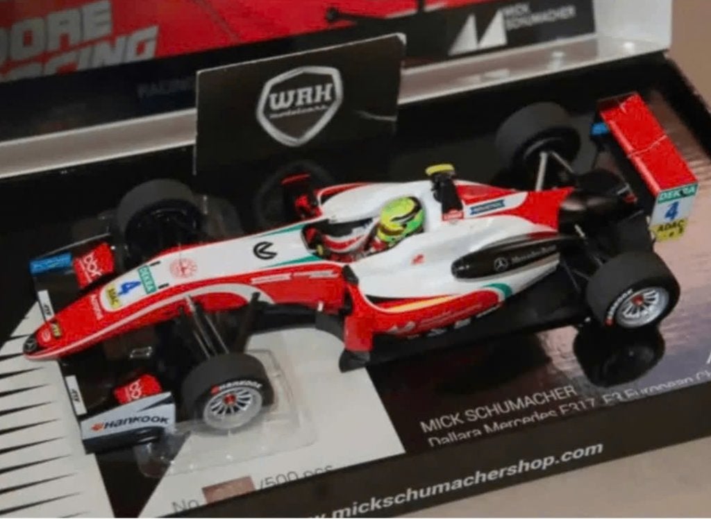 1:18 DALLARA F317 MICK SCHUMACHER LTD 000/500 Minichamps WRH, Hobby en Vrije tijd, Modelauto's | 1:18, Verzenden, Zo goed als nieuw