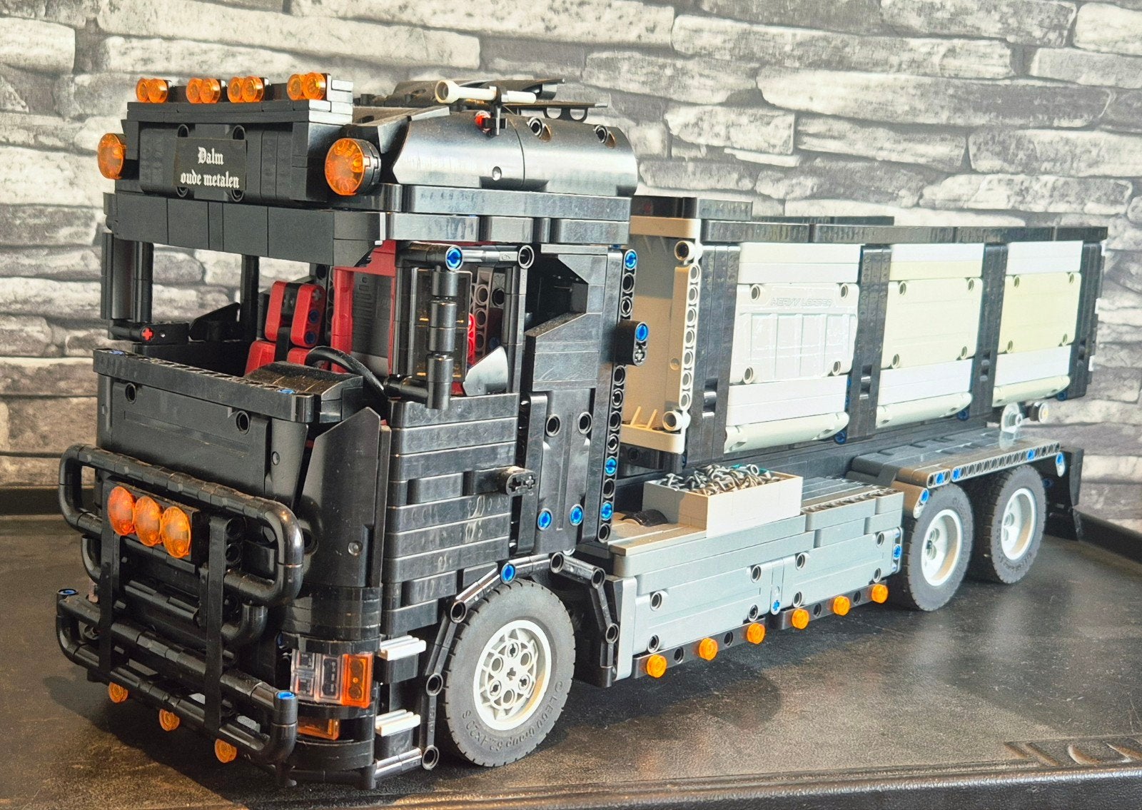 Lego MOC Scania R650 Haakarm, Ophalen, Groter dan 1:32, Truck, Overige merken