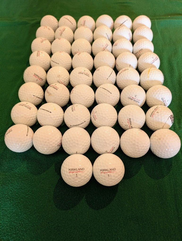 50 Stuks Kirkland Performance+ Golfballen, Sport en Fitness, Ophalen of Verzenden, Zo goed als nieuw, Bal(len), Overige merken
