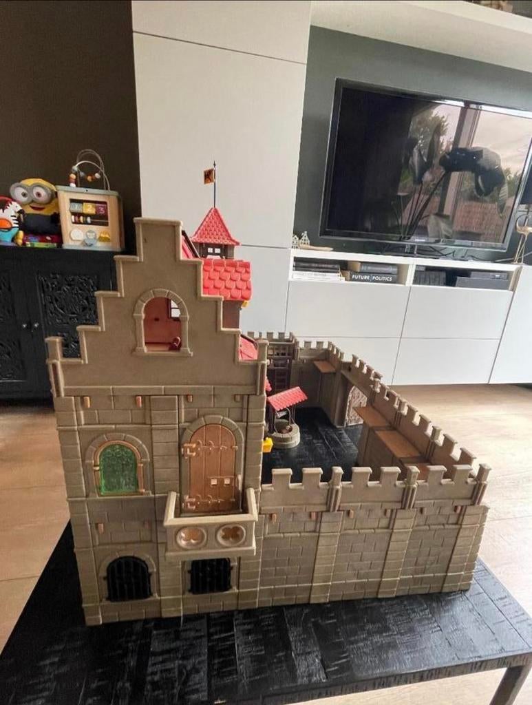 Playmobil kasteel groot met toebehoren 387, Ophalen, Gebruikt