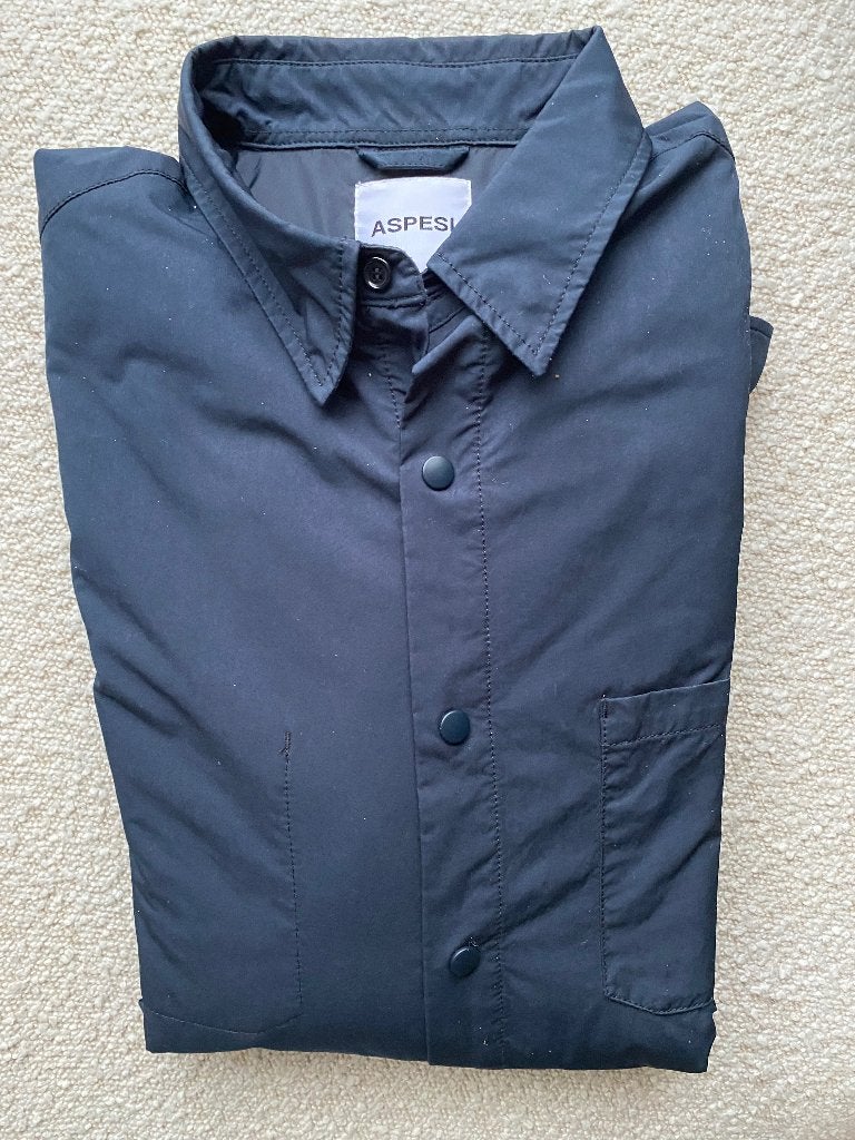 Aspesi Men Thermore jacket/overhemd gevoerd outdoor XL, Kleding | Heren, Blauw, Maat 56/58 (XL), Ophalen of Verzenden, Aspesi