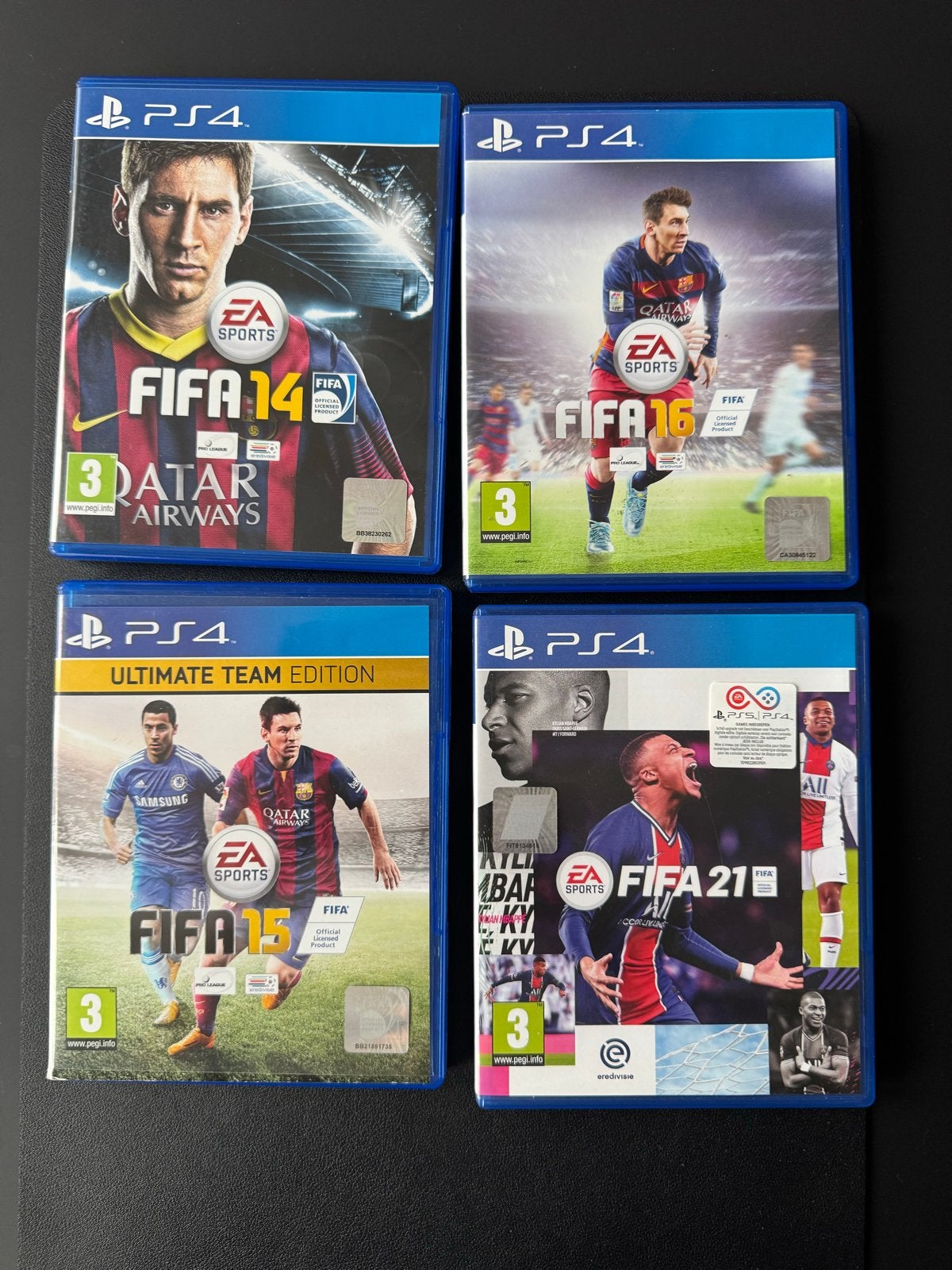 FIFA PS4 Games: FIFA 14, 15, 16, 21 - Voetbalplezier!, Spelcomputers en Games, Ophalen of Verzenden, Met 1 controller, Original