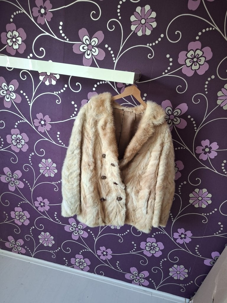 Vintage Nerts Bontjas / Jaren 60 Jas, Kleding | Dames, Jassen | Winter, Bruin, Onbekend, Gedragen, Ophalen