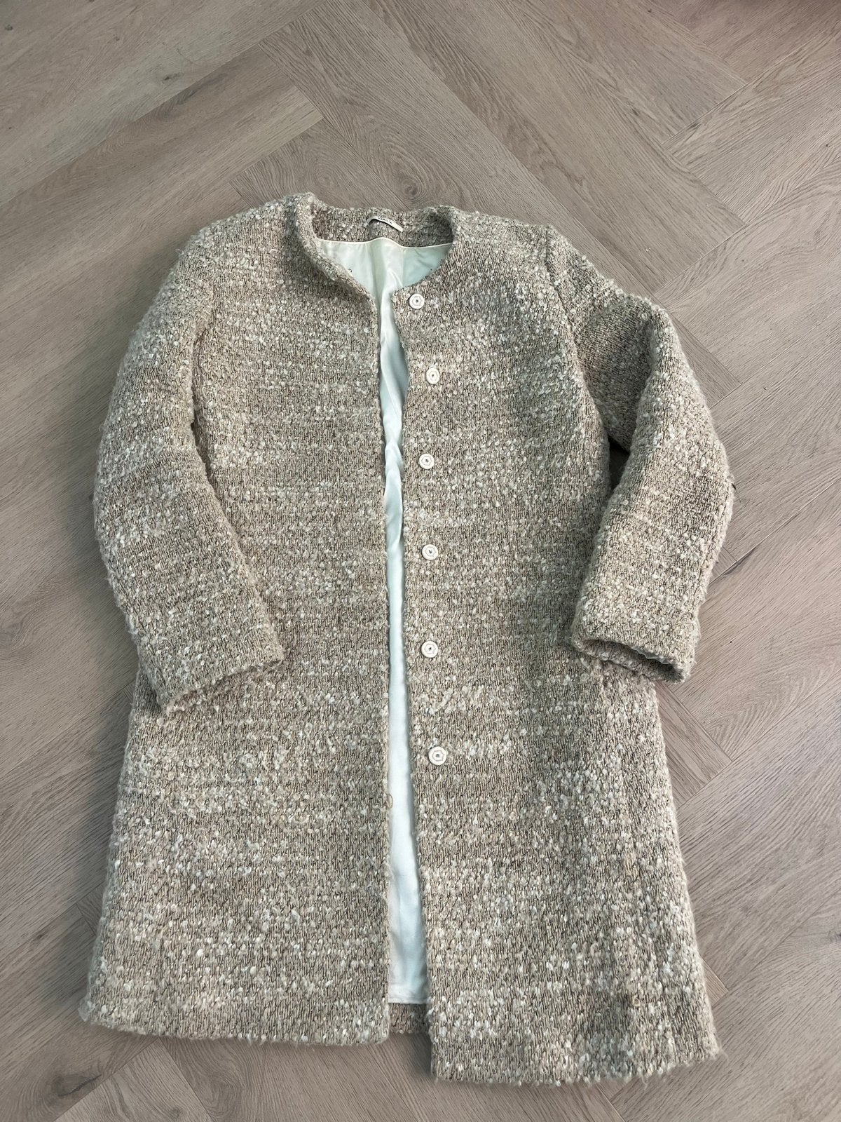 Vanilia Jas Maat 38, Kleding | Dames, Ophalen of Verzenden, Gedragen, Maat 38/40 (M), Beige