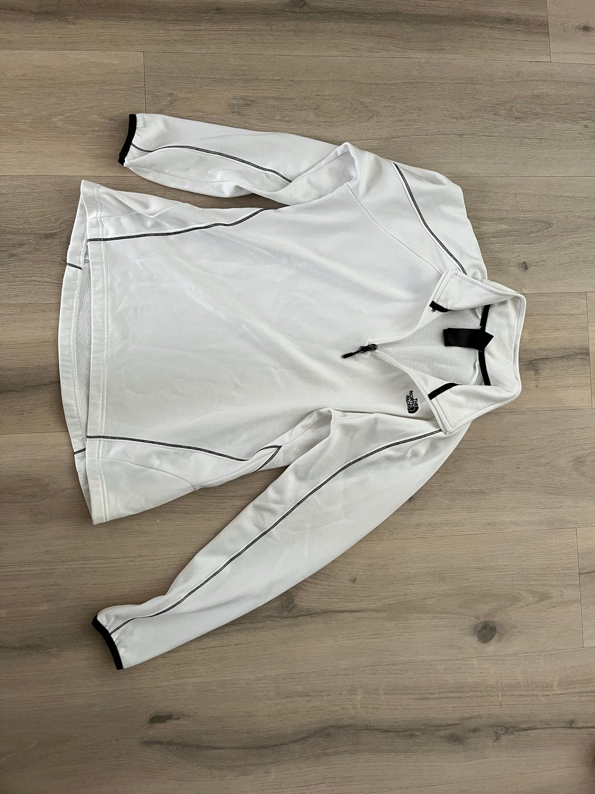 The North Face fleece trui wit - Maat M, Kleding | Heren, Ophalen of Verzenden, Zo goed als nieuw, Maat 48/50 (M), Wit