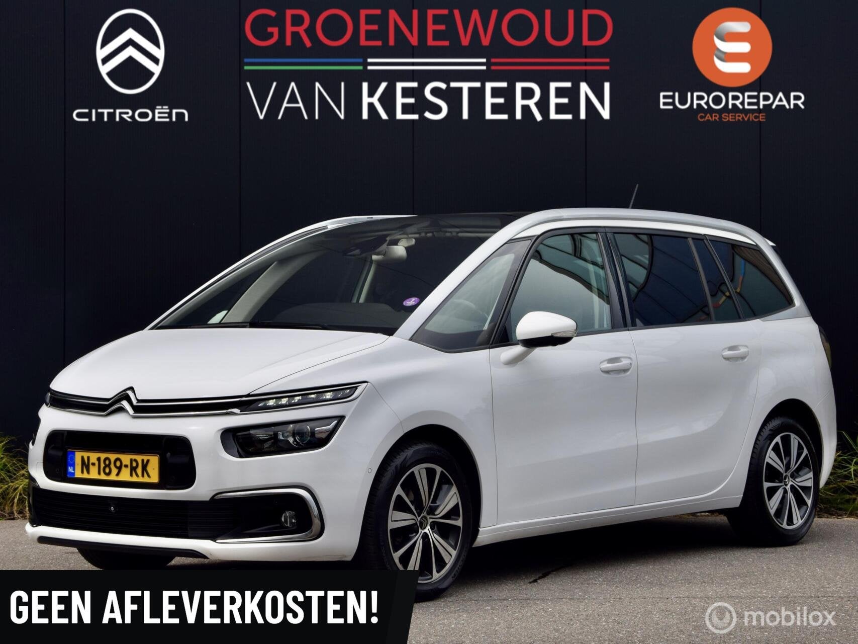 Citroen Grand C4 Picasso Shine I 7-zitter I Panodak I Navi I, Auto's, Voorwielaandrijving, Gebruikt, 1199 cc, Bedrijf