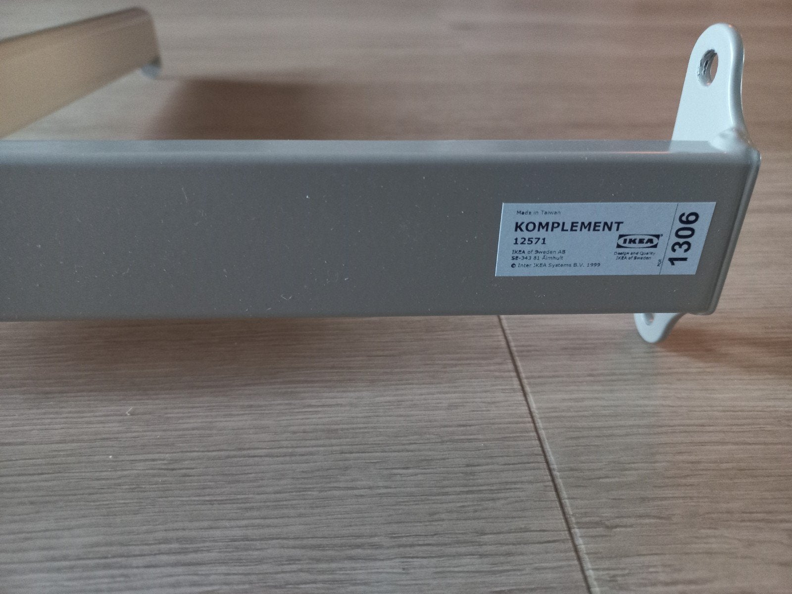 IKEA KOMPLEMENT Rek, Huis en Inrichting, Modern, functioneel, Zo goed als nieuw, Minder dan 100 cm, Metaal