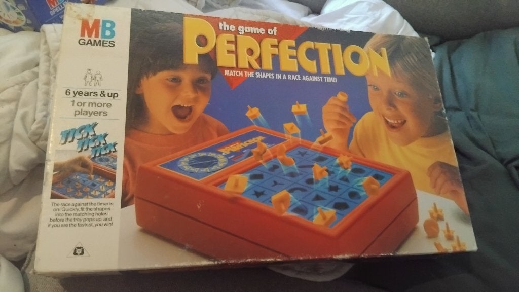 Perfection, Een of twee spelers, Ophalen of Verzenden, Gebruikt, MB Spellen