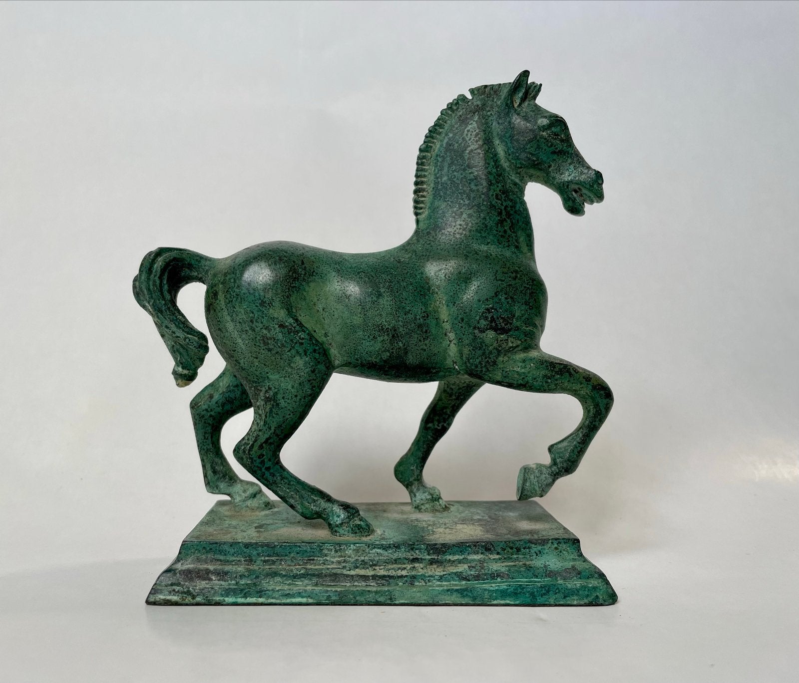 Bronzen paardensculptuur, uitgegeven door The Franklin Mint, Minder dan 20 cm, Ophalen of Verzenden, Beeld, Klassiek