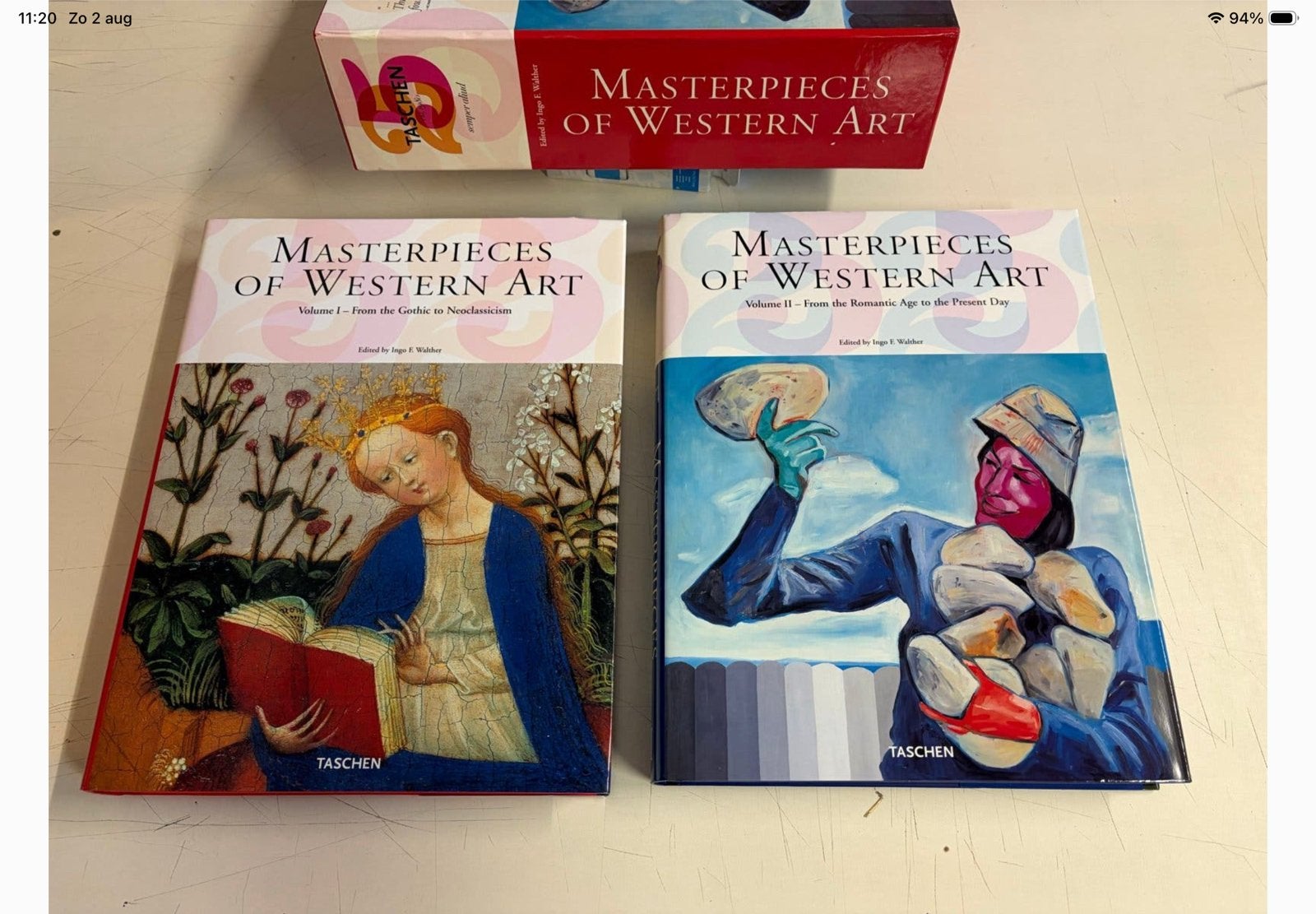 Masterpieces of Western Art - Taschen (2 delen), Boeken, Ophalen of Verzenden, Zo goed als nieuw, Schilder- en Tekenkunst