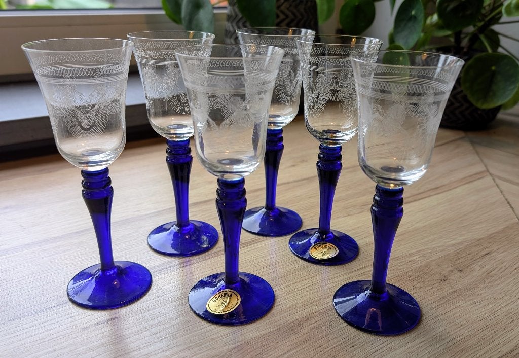 Set van 6 Bohemia Crystal Karolinka Rijnwijnglazen, Ophalen of Verzenden, Nieuw, Overige typen
