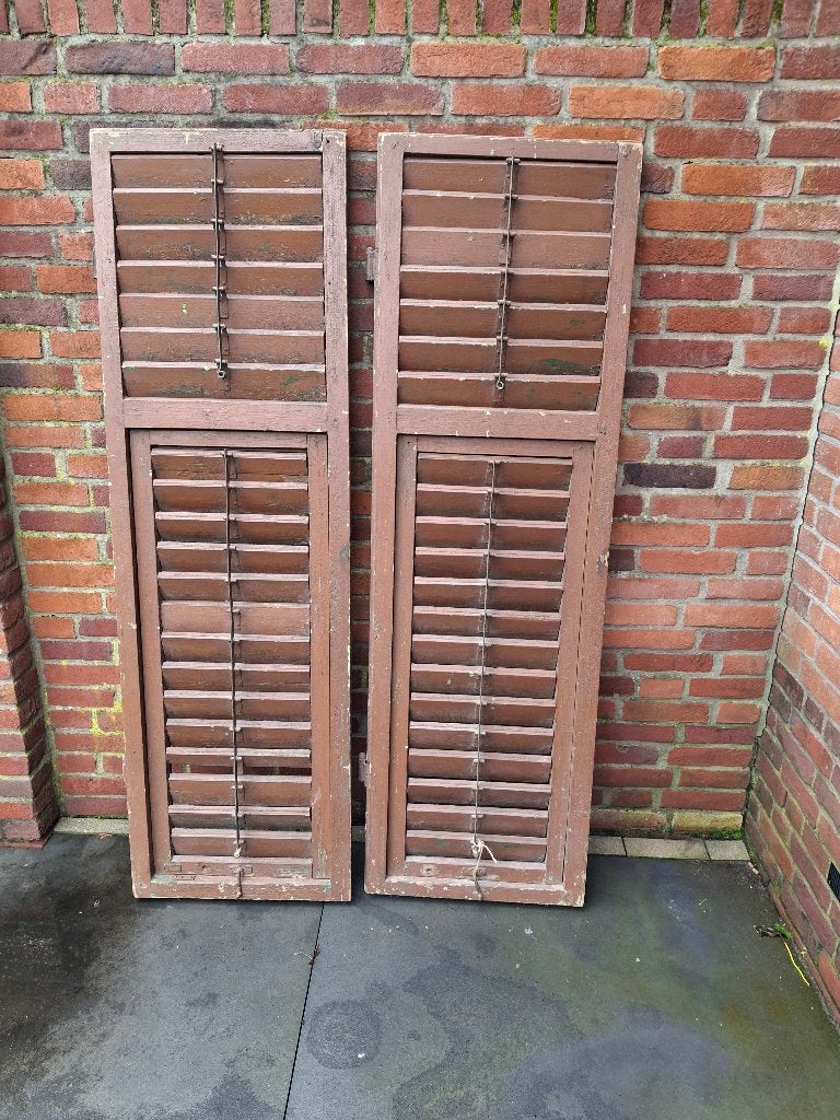 Antieke Brocante franse luiken, Ophalen