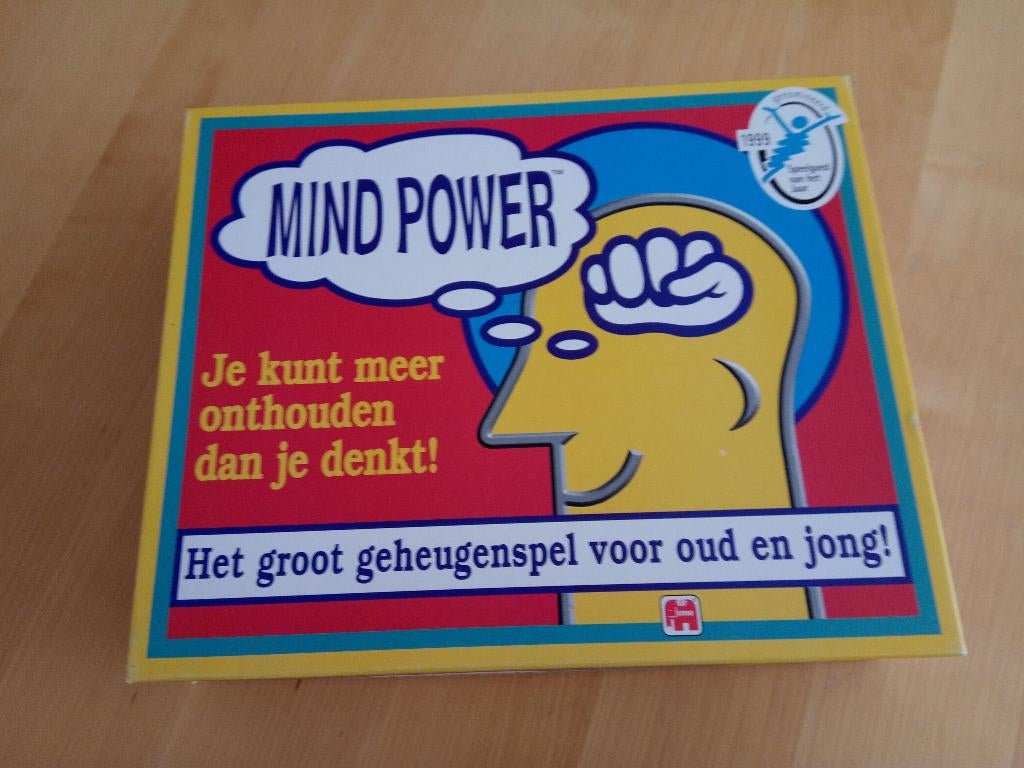 Mind power bordspel, geheugenspel, intelligentie spel, Een of twee spelers, Ophalen of Verzenden, Zo goed als nieuw, Jumbo