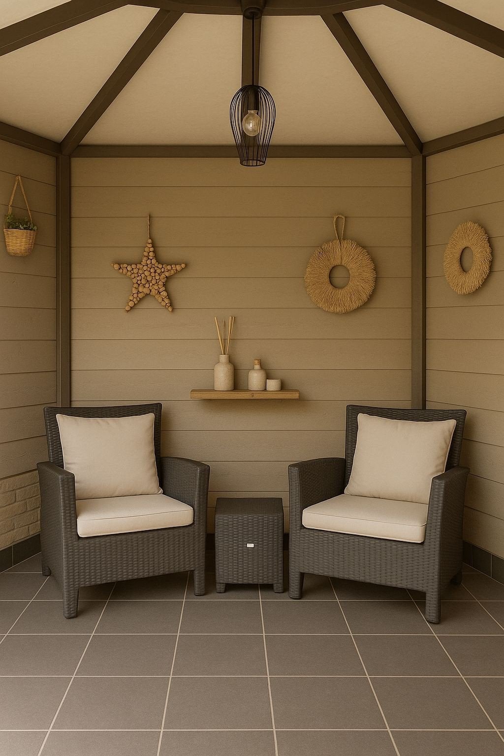 Bellagio loungestoelen met tafeltje en kussens, Tuin en Terras, Ophalen, Gebruikt, Kunststof
