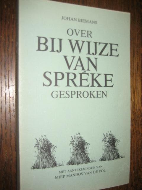 Johan biemans/over bij wijze van spreke gesproken 3 gesign., Ophalen of Verzenden, Zo goed als nieuw, Johan biemans