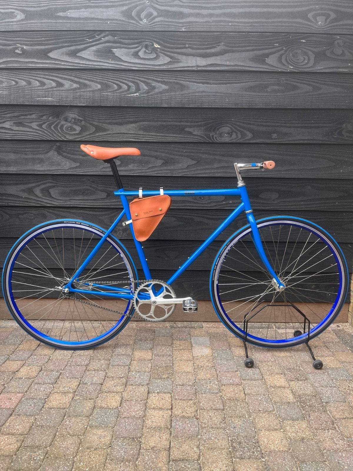 Nieuwe Singlespeed Single Speed S/M Fixie Fixedgear Look, Overige merken, 28 inch, Velgrem, Nieuw