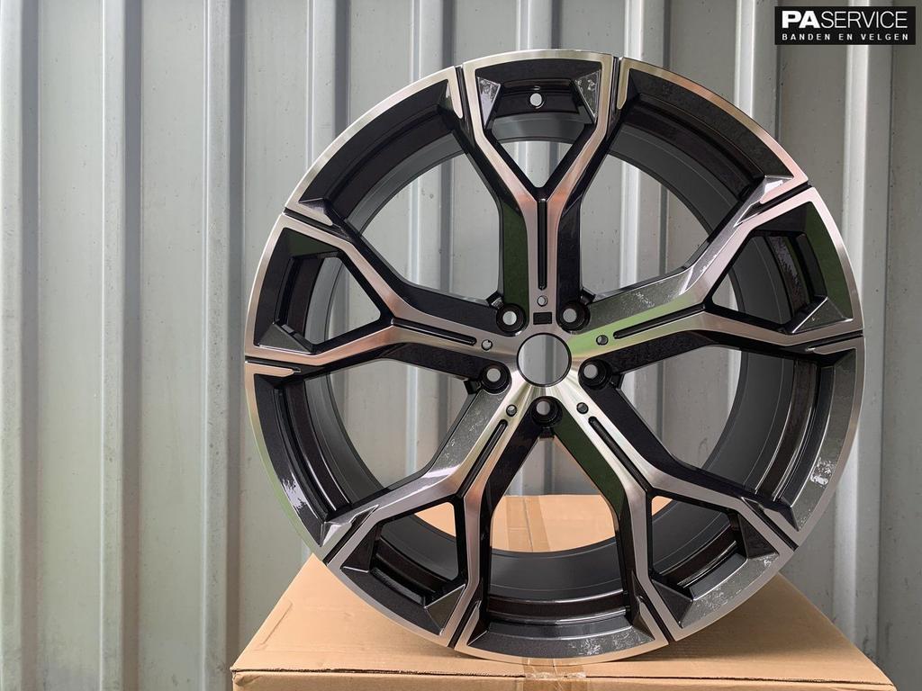 Nieuw 22 inch Antraciet Gepolijst BMW X5 G05 X6 Breedset, -, -, Banden en Velgen, Nieuw