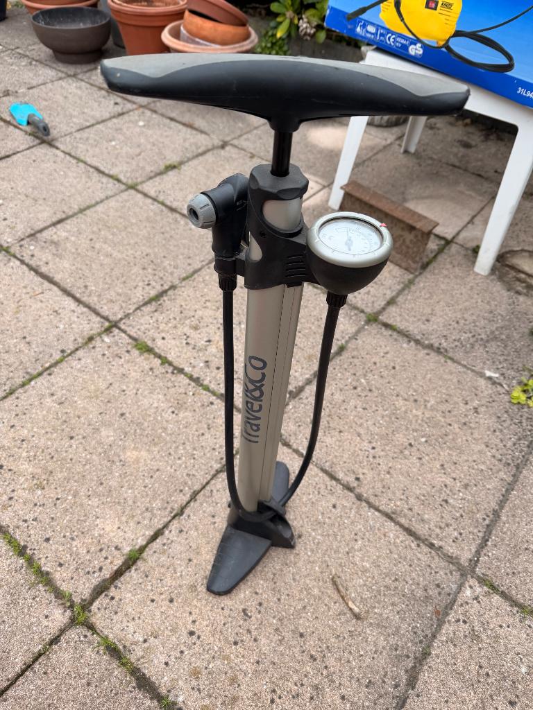 Fietspomp hogedruk, Ophalen, Drukmeter, Gebruikt