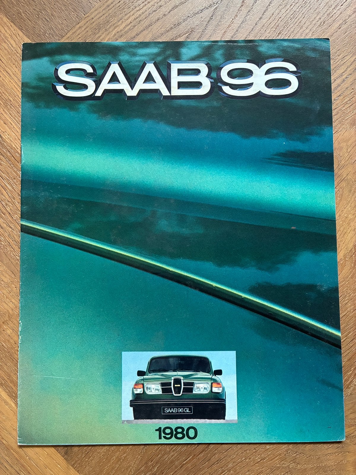 1980 Saab 96 brochure, Verzenden, Zo goed als nieuw, Overige merken
