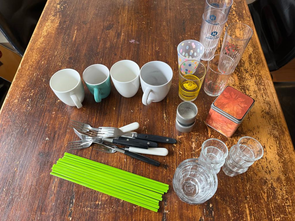 Gratis keukengerei en servies, Ophalen, Overige materialen, Gebruikt, Overige typen