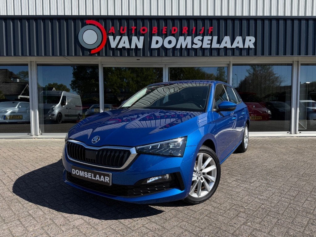 Skoda SCALA 1.0 TSI Business Edition - Automaat NL Auto Stoe, Auto's, Scala, Gebruikt, Euro 6, Blauw