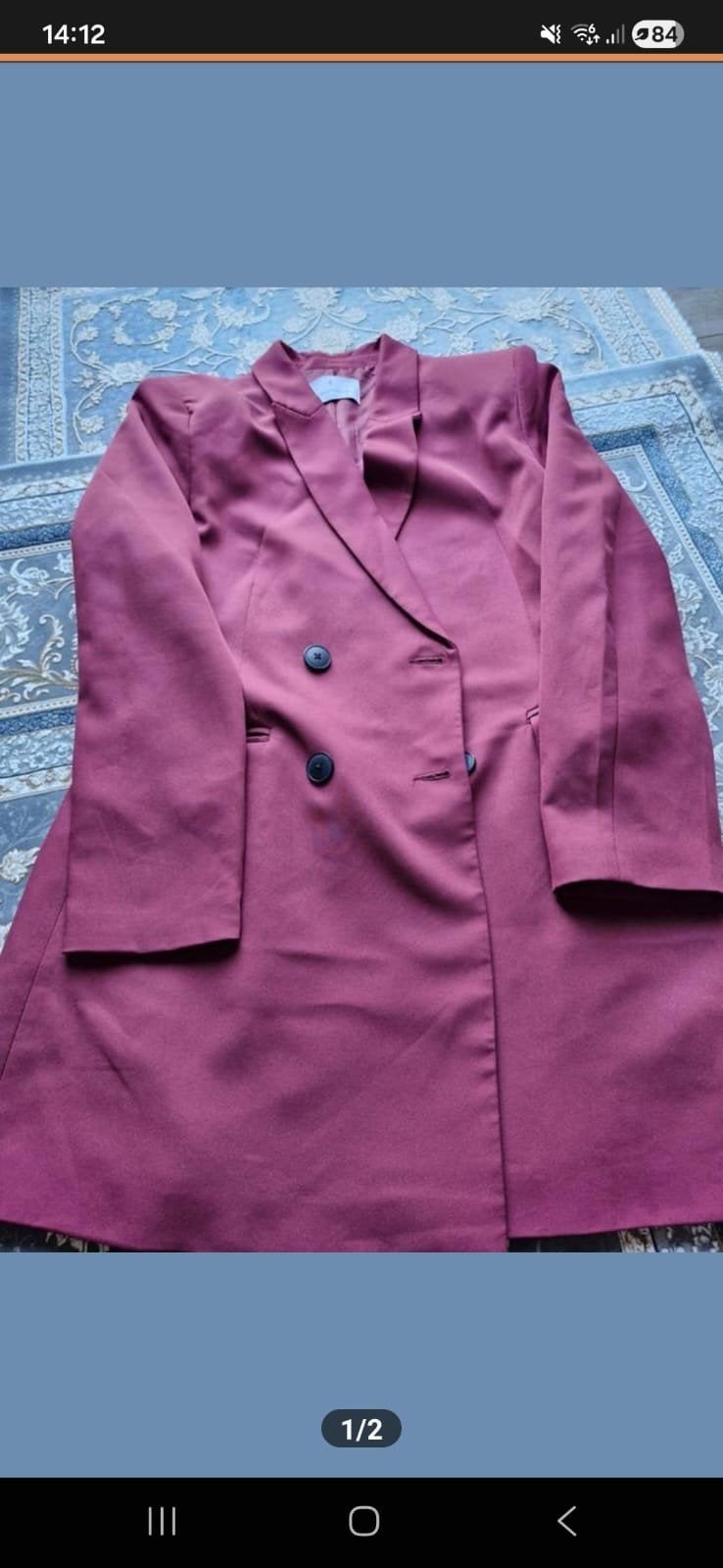 Stradivarius Blazer Jasje Maat L, Paars, Maat 42/44 (L), Ophalen of Verzenden, Zo goed als nieuw