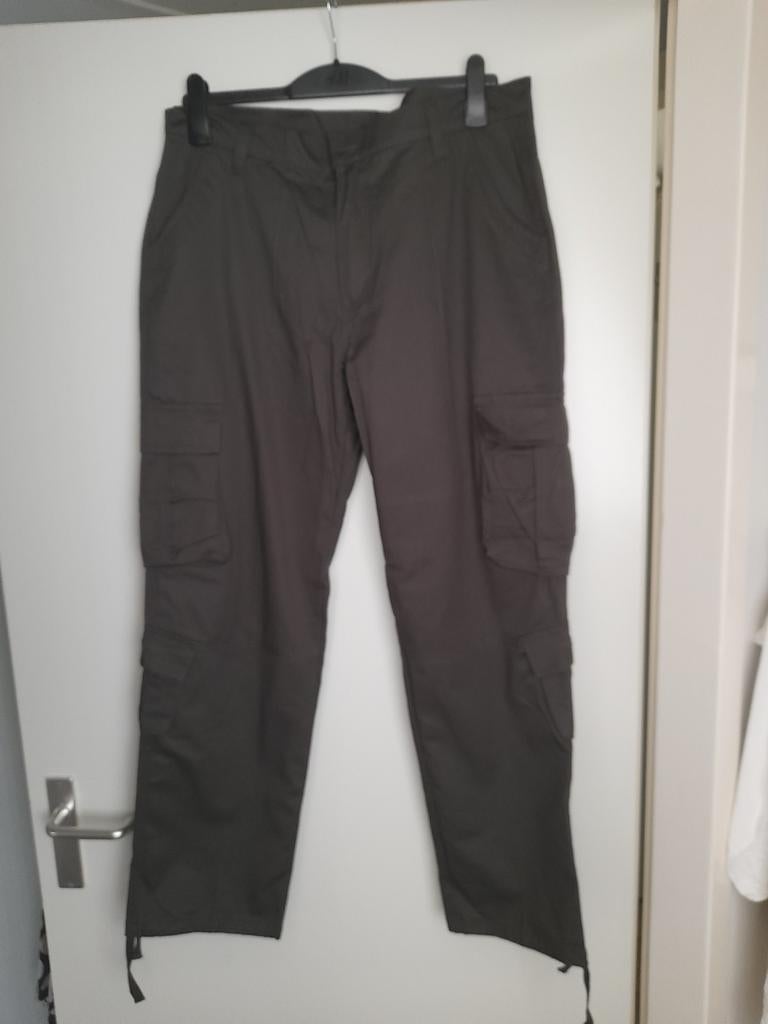 Heren cargo broek mt L NIEUW, Ophalen of Verzenden, Nieuw, Grijs