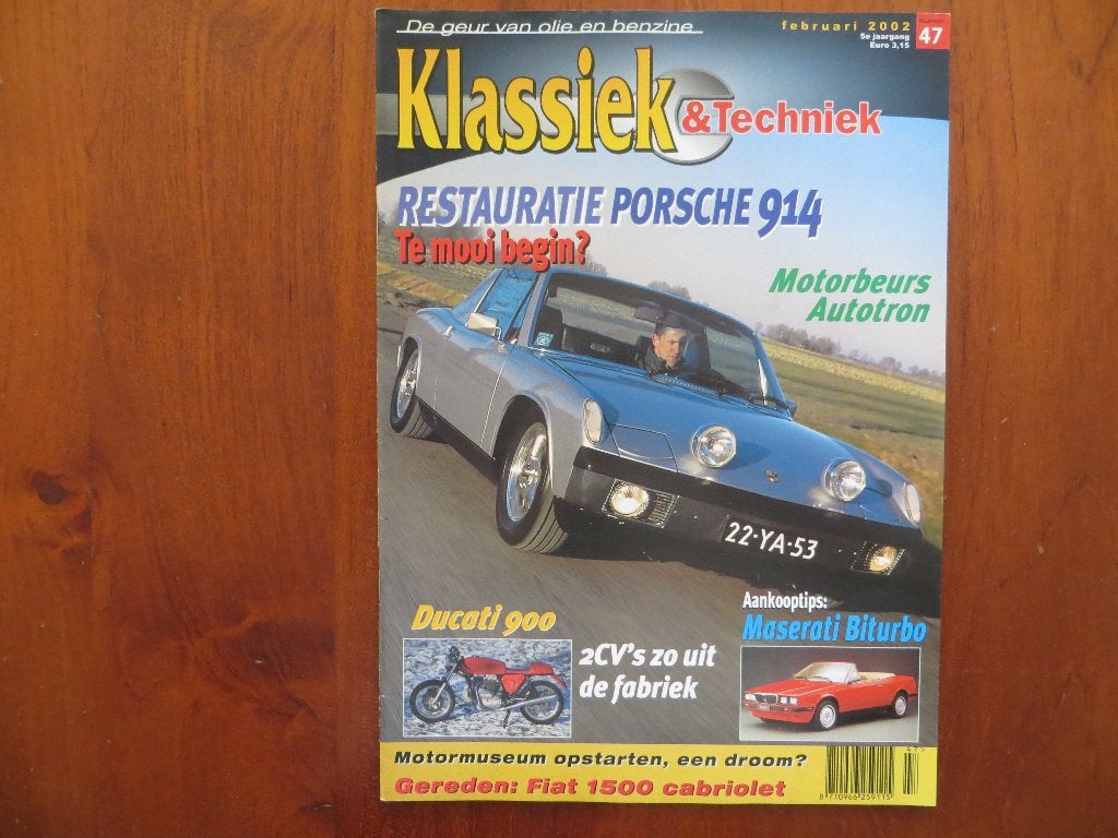 Klassiek & Techniek 47 Porsche 914, Fiat 1500 Cabriolet, 2CV, Boeken, Ophalen of Verzenden, Nieuw, Porsche