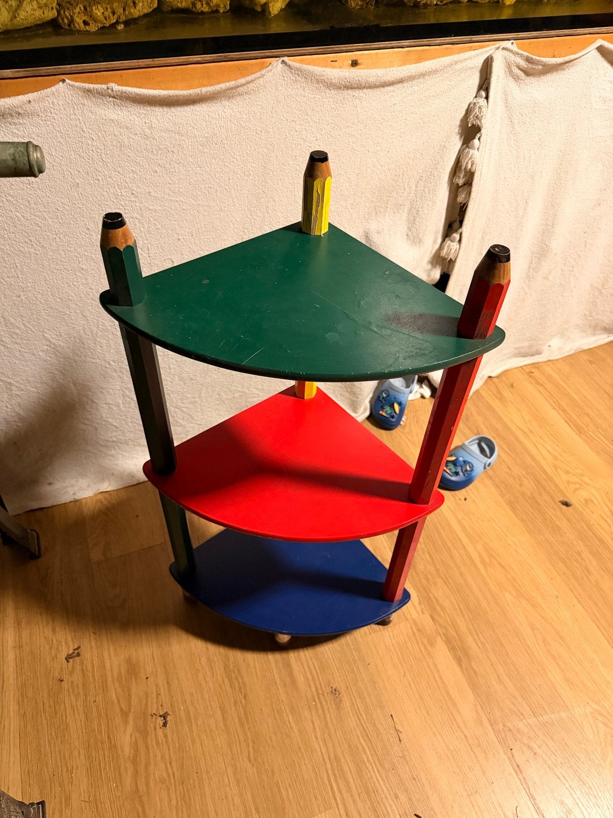 Vrolijk Potlood Kastje - Hoekrek voor Kinderkamer, Ophalen of Verzenden, Gebruikt, Kast