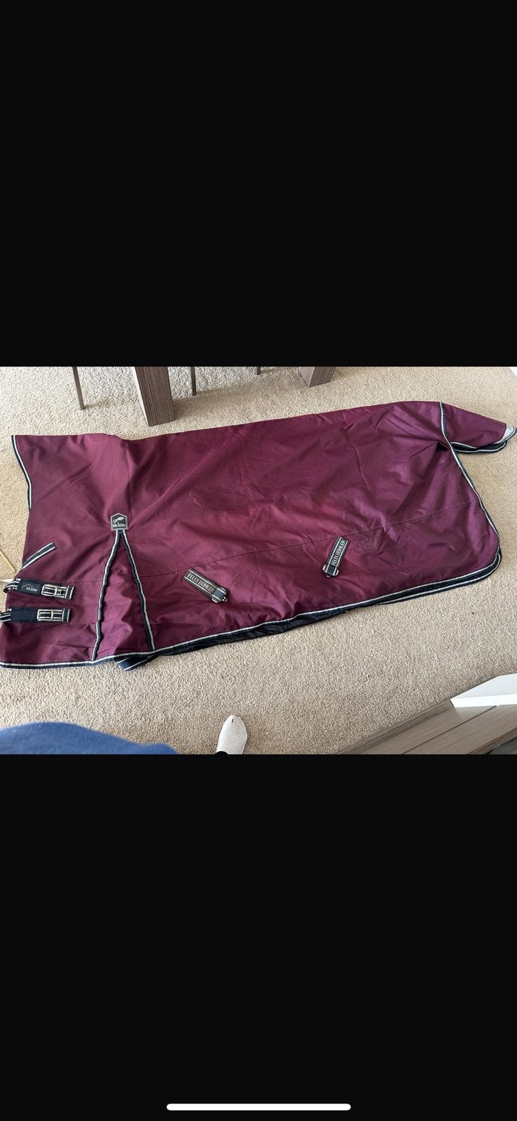 Felix Bühler outdoordeken bordeaux 100 gram – maat 195, Ophalen of Verzenden, Gebruikt