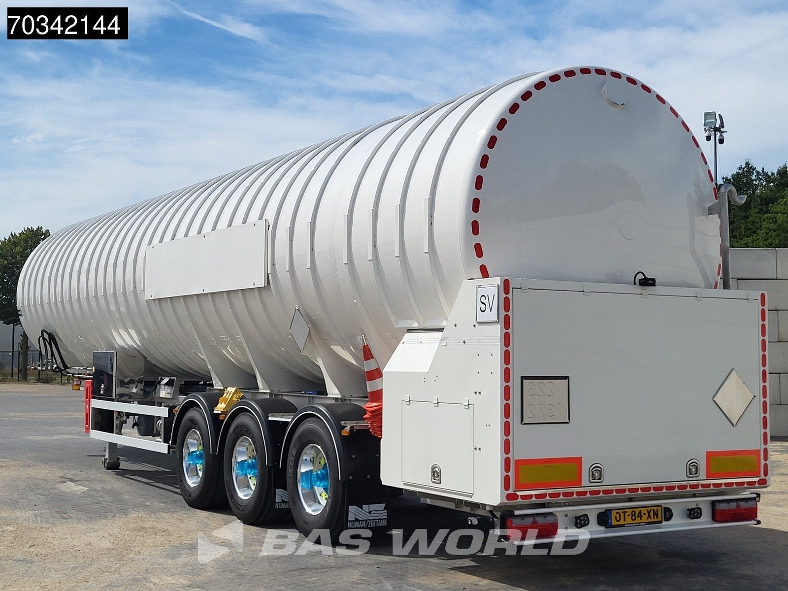 Van Hool UNUSED LNG Tank 59.000 Ltrs APK 05-27, Lichtmetalen velgen, Stof, Overige brandstoffen, Wit