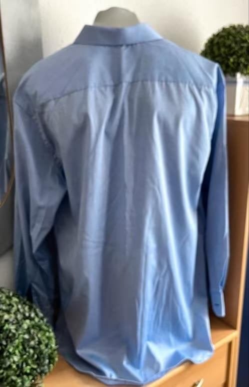 Eterna overhemd maat 48, Ophalen of Verzenden, Nieuw, Blauw, Overige halswijdtes