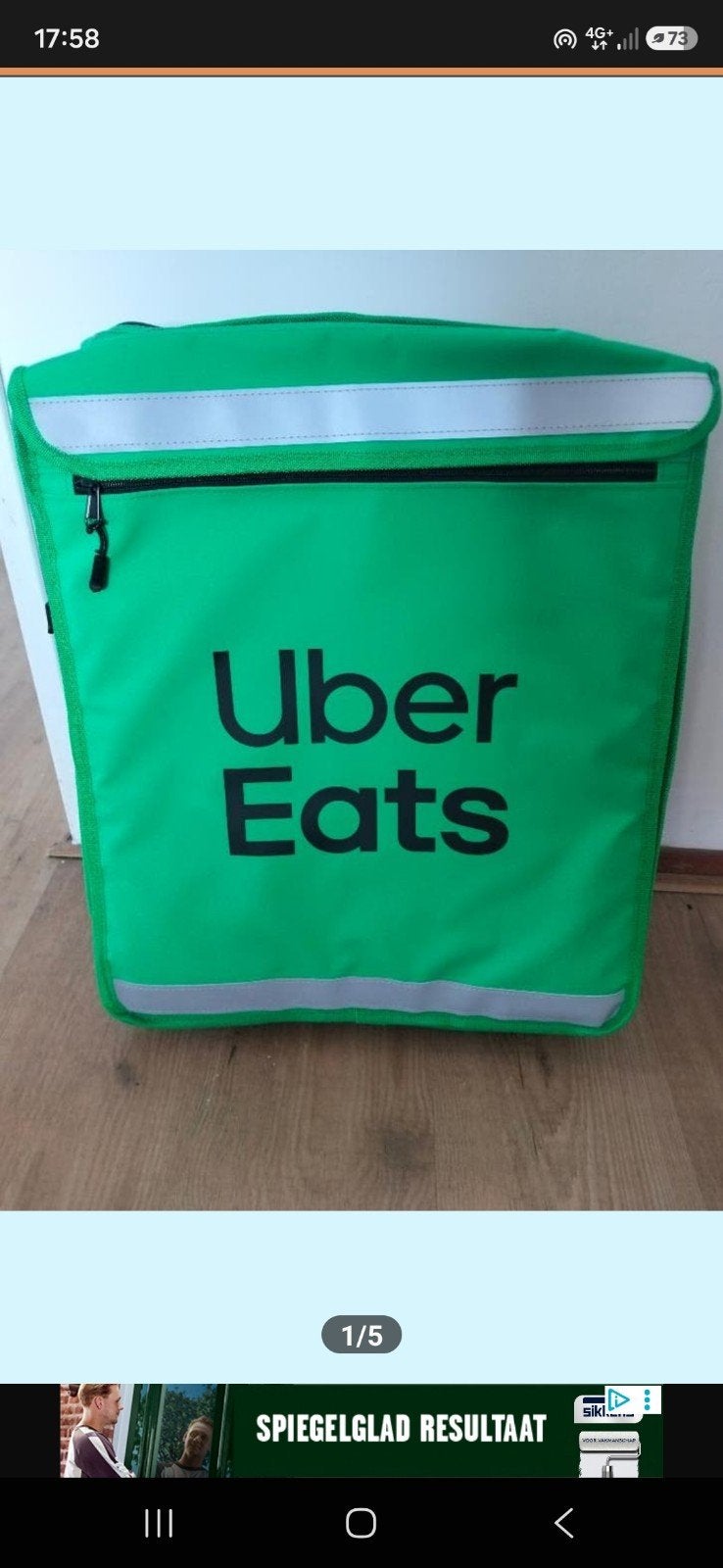 Uber tas nieuw, Ophalen