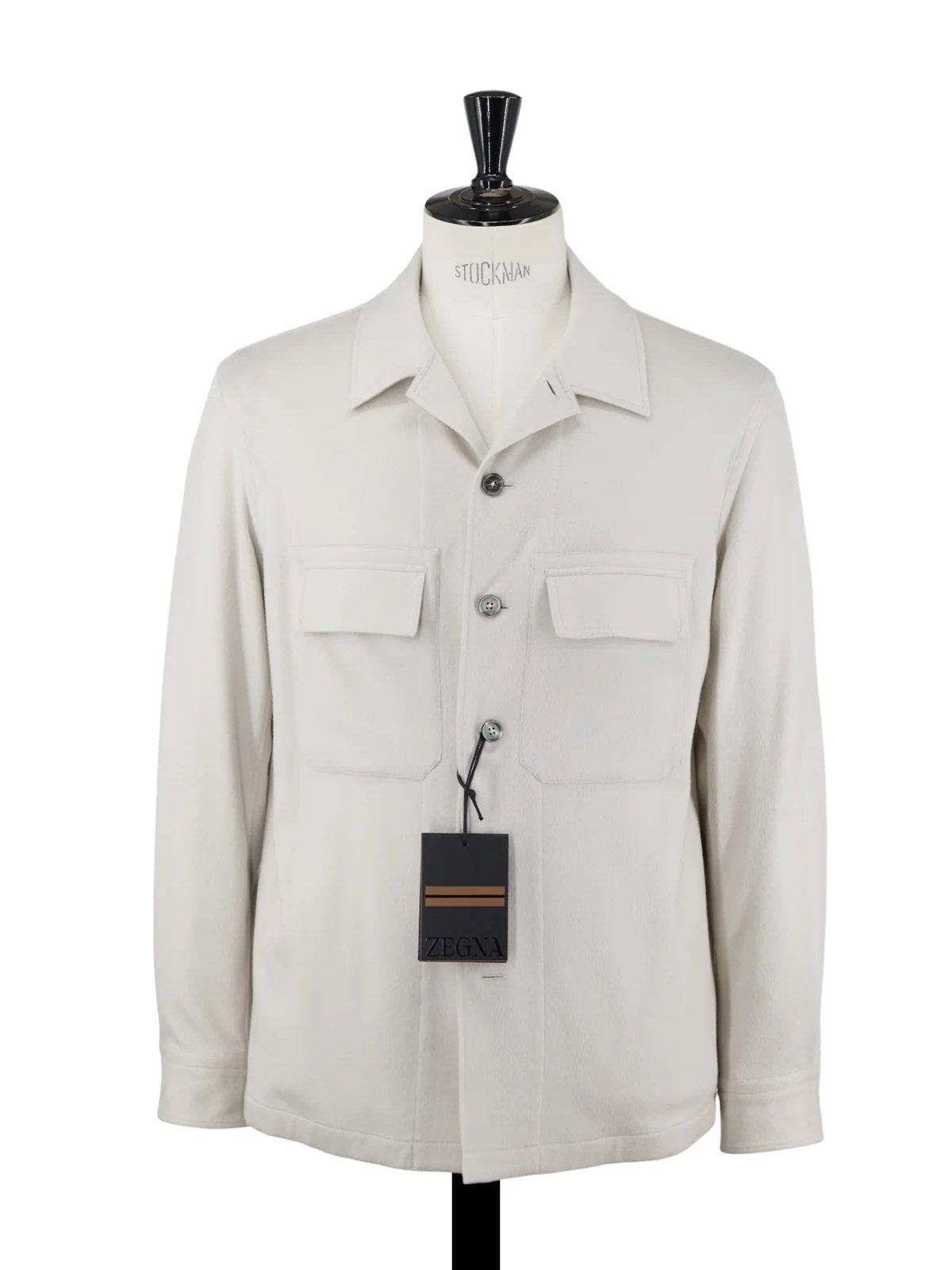 ZEGNA WHITE OASI CASHMERE ALBA OVERSHIRT - NİEUW, Ophalen of Verzenden, Nieuw, Maat 52/54 (L), Wit